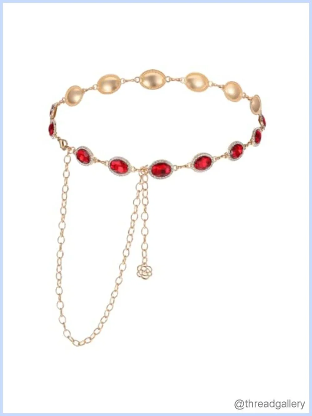 Western Chain Belt Adjustable Metal Waist Chain for Dresses Jeans